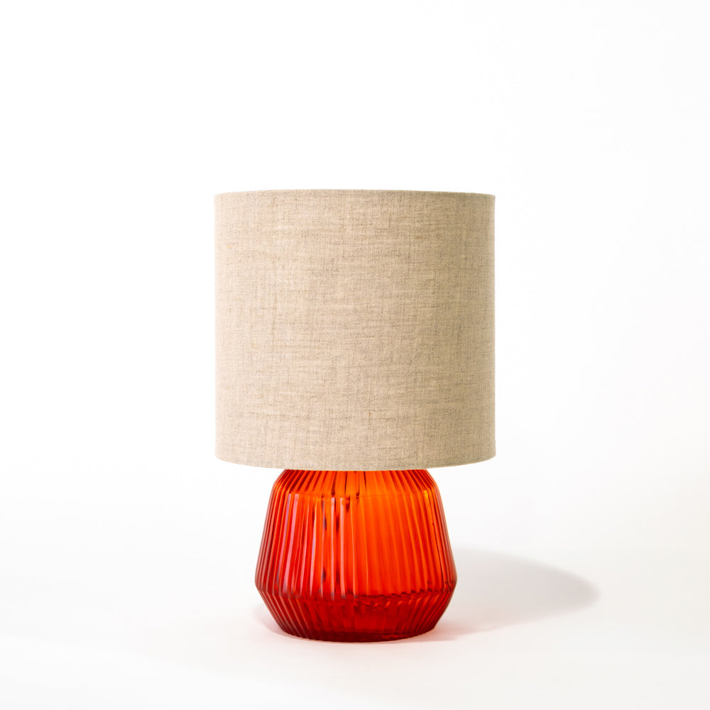 Brian Tunks Cut Glass Lamp, Bebe