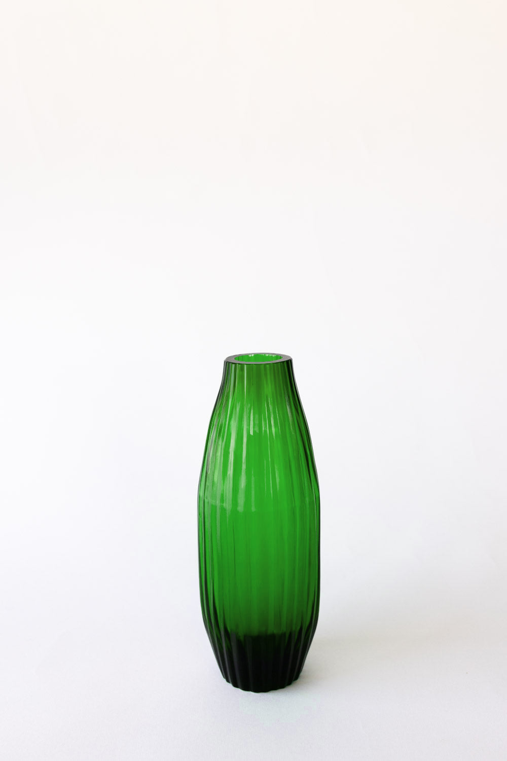 Brian Tunks Cut Glass Vase, Bud