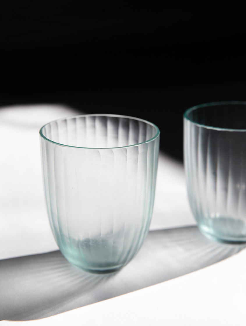 Brian Tunks Cut Glass Iguassu Tumbler Set of Two