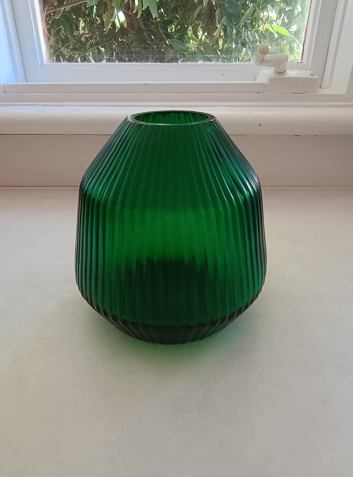 Brian Tunks Cut Glass Vase Conical, Mini