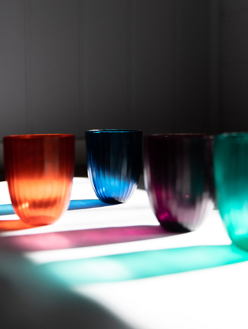 Brian Tunks Cut Glass Iguassu Tumbler Set of Four