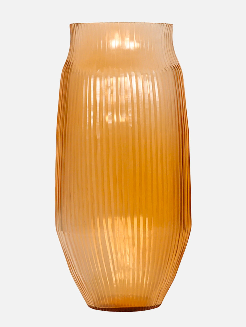 Brian Tunks Cut Glass Vase, Large