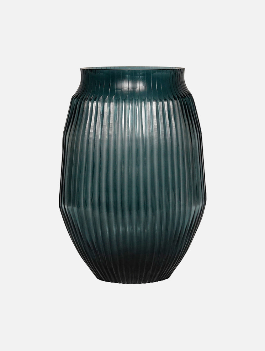 Brian Tunks Cut Glass Vase, Medium