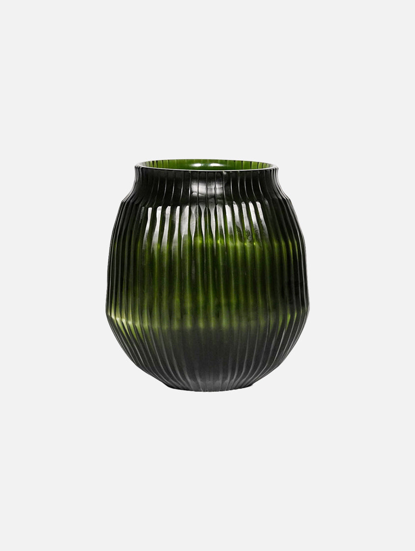 Brian Tunks Cut Glass Vase, Small