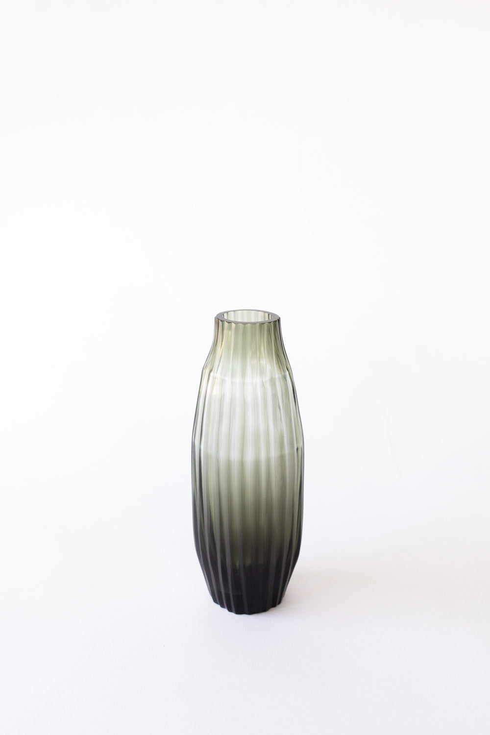 Brian Tunks Cut Glass Vase, Bud