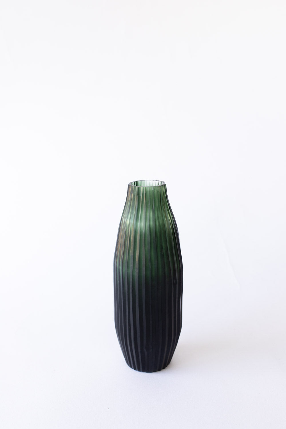 Brian Tunks Cut Glass Vase, Bud