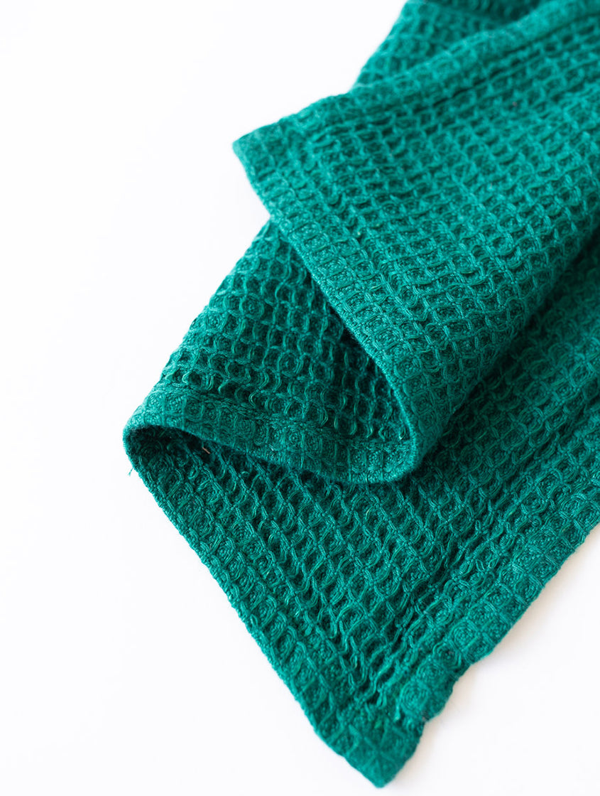 Hand Towel - Hand Loomed Waffle Cotton / Linen