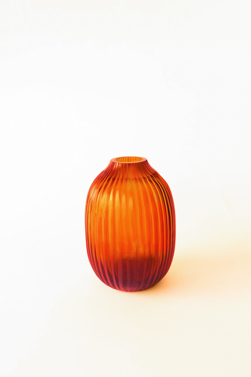 Brian Tunks Cut Glass Vase, Pod