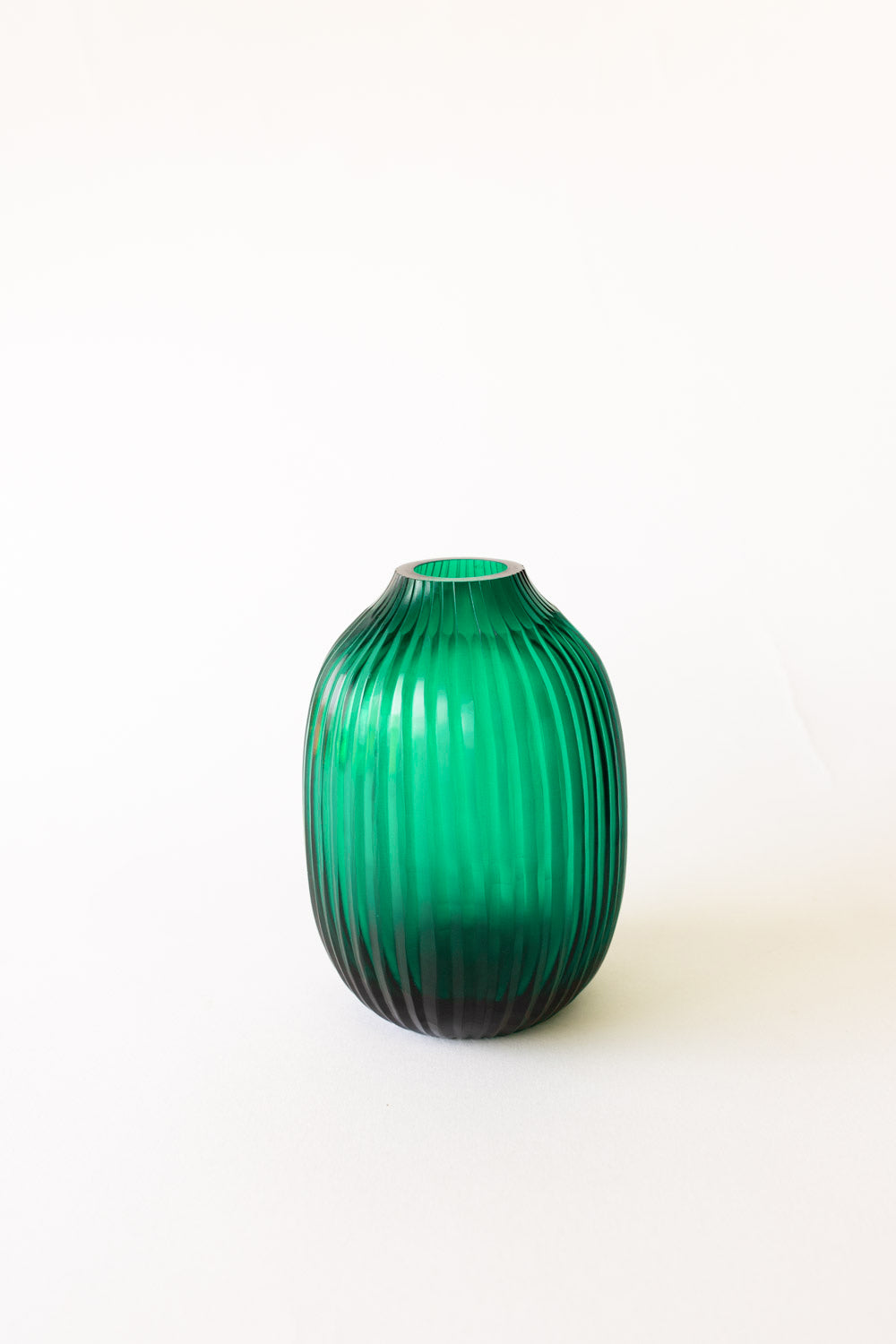 Brian Tunks Cut Glass Vase, Pod