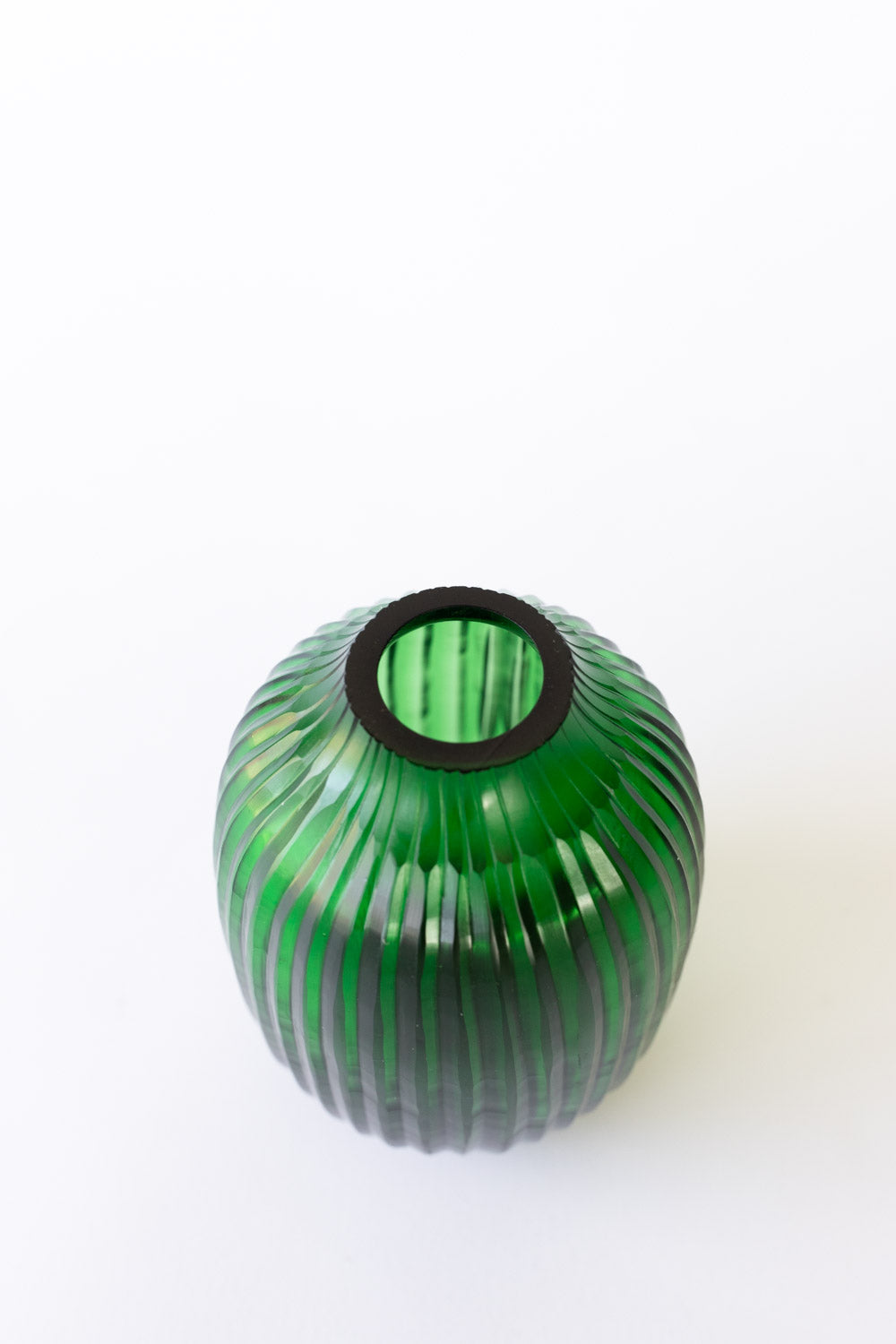 Brian Tunks Cut Glass Vase, Pod